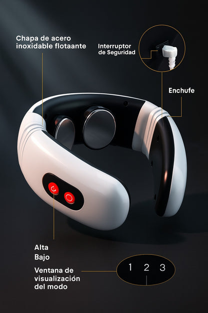 Masajeador electroestimulador de cuello
