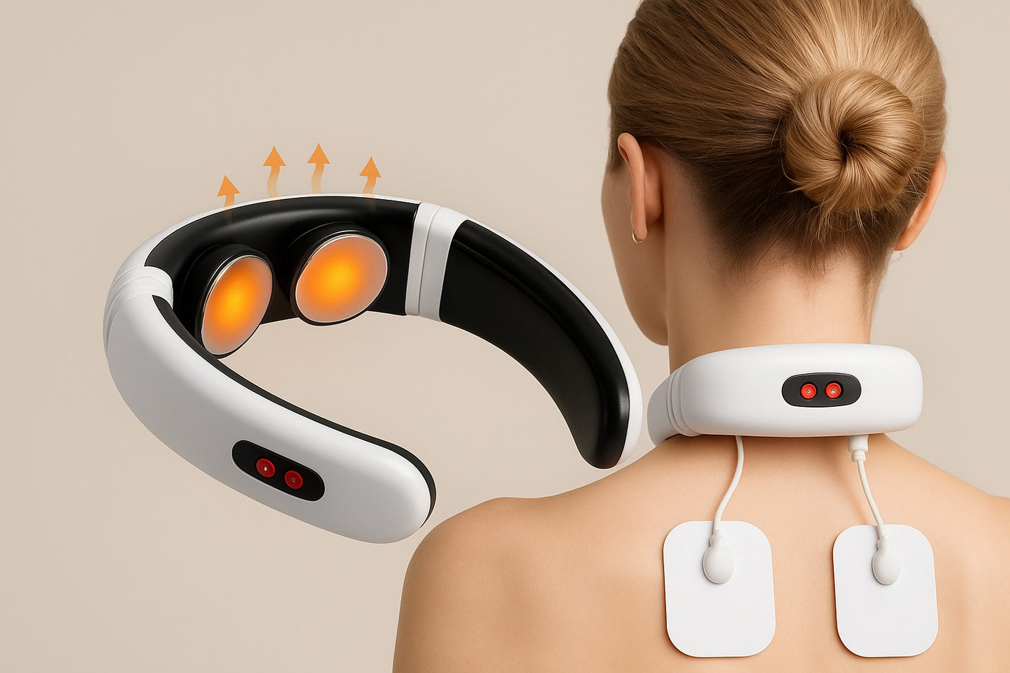 Masajeador electroestimulador de cuello