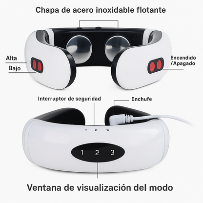 Masajeador electroestimulador de cuello
